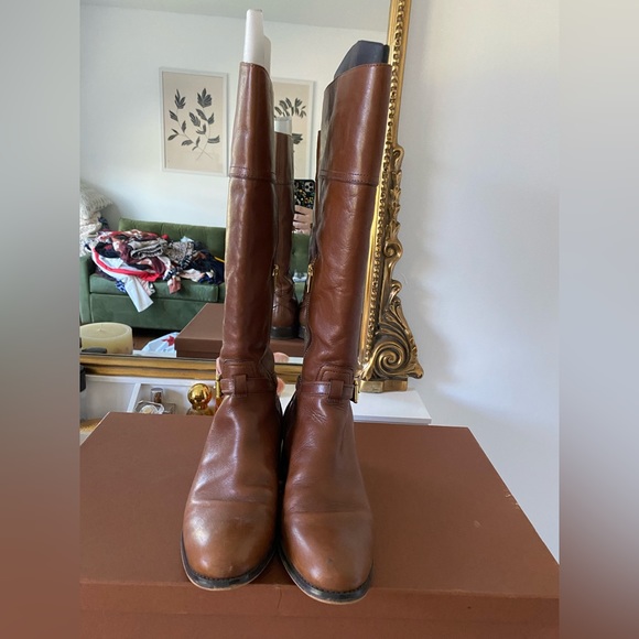Coach New York Micha Calf Riding Boot in Chestnut - Size 9 - Picture 2 of 6